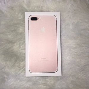 iPhone 7plus Box (Rose Gold) With charger&earbuds